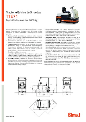 Traktor holowniczy Simai TTE 71