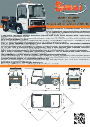 Traktor holowniczy Simai TE 250 RR