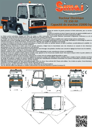 Traktor holowniczy Simai TE 250 RR