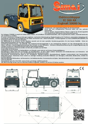 Traktor holowniczy Simai TE 500 RR