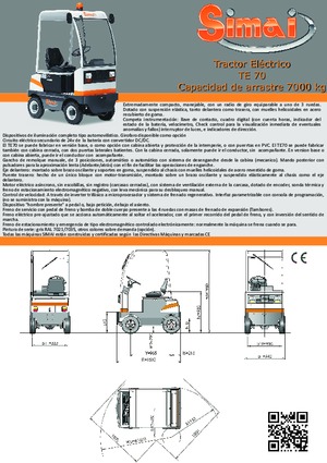 Traktor holowniczy Simai TE 70 ac