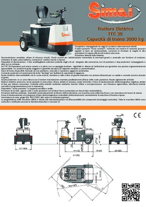 Traktor holowniczy Simai TTE 30 ac