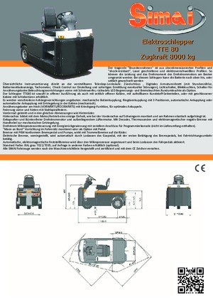Traktor holowniczy Simai TTE 80 ac