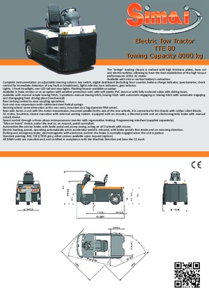 Traktor holowniczy Simai TTE 80 ac