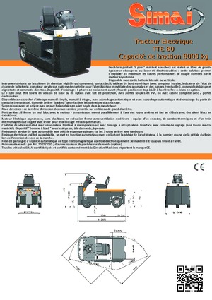 Traktor holowniczy Simai TTE 80 ac