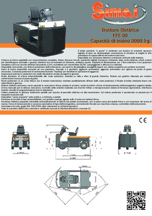 Traktor holowniczy Simai TTE 80 ac