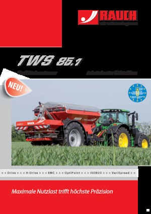 Rozsiewacze nawozów Rauch TWS 85.1