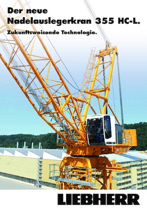 Żurawie wieżowe górnoobrotowe z wysięgnikiem wychylnym Liebherr 355 HC-L 16/32 Litronic