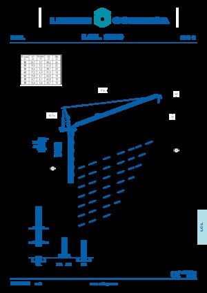 Żurawie wieżowe górnoobrotowe z wysięgnikiem wychylnym Comansa LCL 280