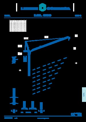 Żurawie wieżowe górnoobrotowe z wysięgnikiem wychylnym Comansa LCL 500