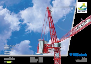 Żurawie wieżowe górnoobrotowe z wysięgnikiem wychylnym Wilbert WT 2705 L e.tronic
