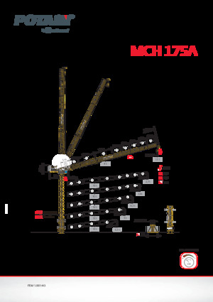 Żurawie wieżowe górnoobrotowe z wysięgnikiem wychylnym Potain MCH 175 A
