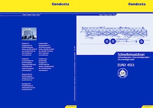 Żurawie wieżowe dolnoobrotowe z wysięgnikiem wodzakowym Condecta E 4513