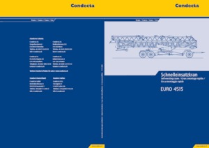 Żurawie wieżowe dolnoobrotowe z wysięgnikiem wodzakowym Condecta E 4515