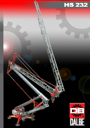 Żurawie wieżowe dolnoobrotowe z wysięgnikiem wodzakowym Gru Dalbe HS 232