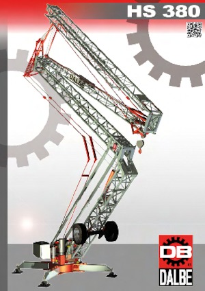 Żurawie wieżowe dolnoobrotowe z wysięgnikiem wodzakowym Gru Dalbe HS 380 Marilyn