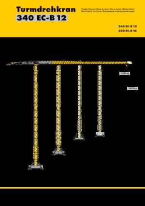 Żurawie wieżowe-WS-górnoobrotowy Liebherr 340 EC-B 12