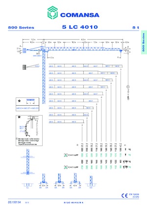 Żurawie wieżowe-WS-górnoobrotowy Comansa 5LC4010