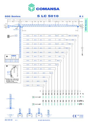 Żurawie wieżowe-WS-górnoobrotowy Comansa 5LC5010