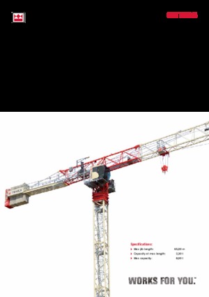 Żurawie wieżowe-WS-górnoobrotowy Terex Comedil (Zeppelin) CTT 202-08