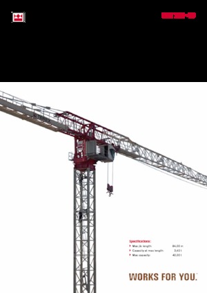 Żurawie wieżowe-WS-górnoobrotowy Terex Comedil (Zeppelin) CTT 721-40