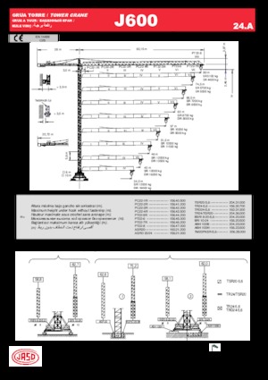 Żurawie wieżowe-WS-górnoobrotowy Jaso J600.24.A