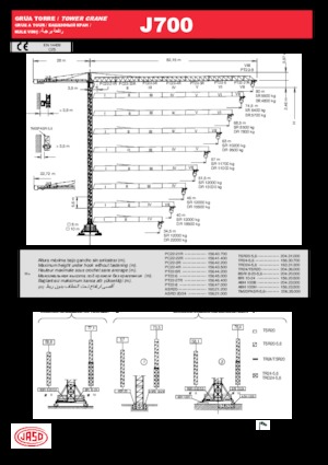 Żurawie wieżowe-WS-górnoobrotowy Jaso J700