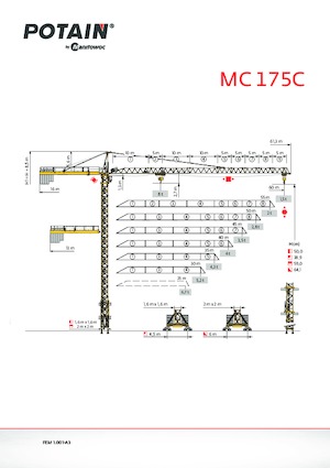 Żurawie wieżowe-WS-górnoobrotowy Potain MC 175C