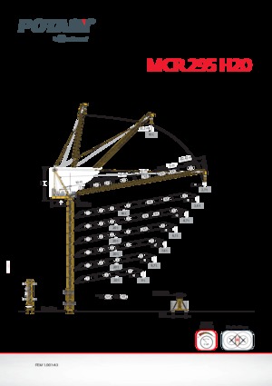Żurawie wieżowe-WS-górnoobrotowy Potain MCR 295 H20