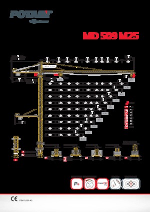 Żurawie wieżowe-WS-górnoobrotowy Potain MD 509 M25