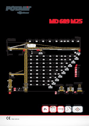 Żurawie wieżowe-WS-górnoobrotowy Potain MD 689 M25