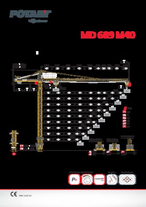 Żurawie wieżowe-WS-górnoobrotowy Potain MD 689 M40