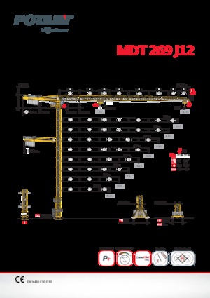 Żurawie wieżowe-WS-górnoobrotowy Potain MDT 269 J12