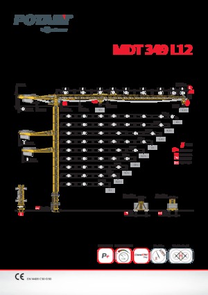 Żurawie wieżowe-WS-górnoobrotowy Potain MDT 349 L 12