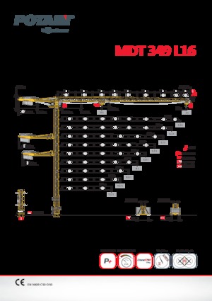 Żurawie wieżowe-WS-górnoobrotowy Potain MDT 349 L 16