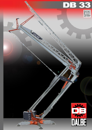 Żurawie wieżowe dolnoobrotowe z wysięgnikiem wodzakowym Gru Dalbe DB 33