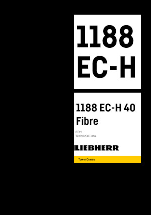 Żurawie wieżowe-WS-górnoobrotowy Liebherr 1188 EC-H 40 Fibre