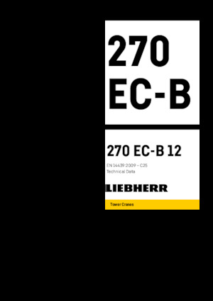 Żurawie wieżowe-WS-górnoobrotowy Liebherr 270 EC-B 12