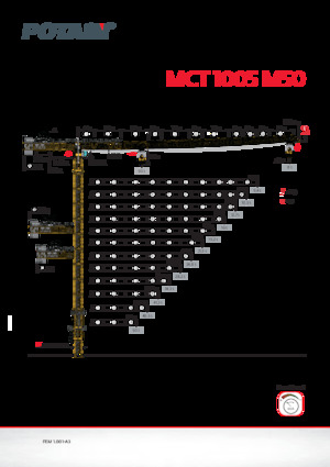 Żurawie wieżowe-WS-górnoobrotowy Potain MCT 1005 M50