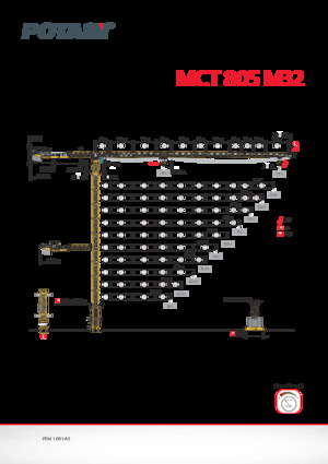 Żurawie wieżowe-WS-górnoobrotowy Potain MCT 805 M32