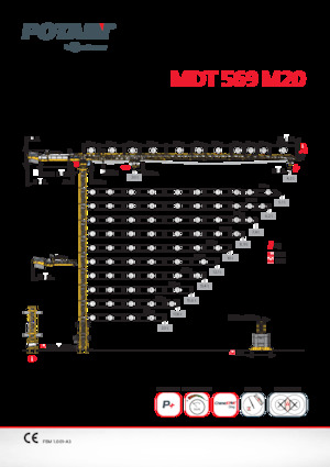 Żurawie wieżowe-WS-górnoobrotowy Potain MDT 569 M20