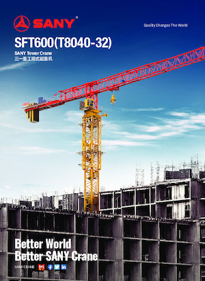 Żurawie wieżowe-WS-górnoobrotowy Sany SFT600