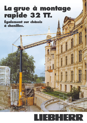 Żurawie wieżowe dolnoobrotowe z wysięgnikiem wodzakowym Liebherr 32 TT - 2,5-FU