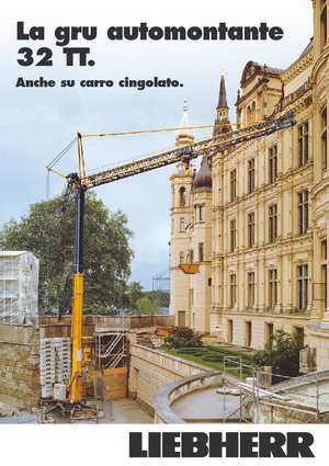 Żurawie wieżowe dolnoobrotowe z wysięgnikiem wodzakowym Liebherr 32 TT - 2,5-FU