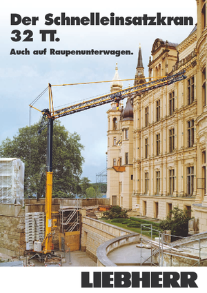 Żurawie wieżowe dolnoobrotowe z wysięgnikiem wodzakowym Liebherr 32 TT - 2,5-FU