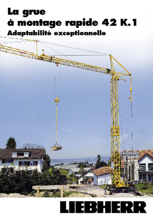 Żurawie wieżowe dolnoobrotowe z wysięgnikiem wodzakowym Liebherr 42 K.1 (FU)