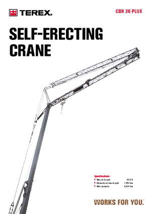 Żurawie wieżowe dolnoobrotowe z wysięgnikiem wodzakowym Terex Comedil (Zeppelin) CBR 26 Plus