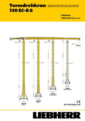 Żurawie wieżowe-WS-górnoobrotowy Liebherr 130 EC-B 6