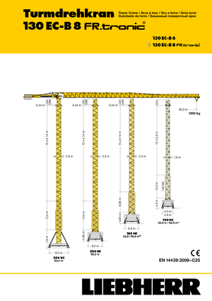 Żurawie wieżowe-WS-górnoobrotowy Liebherr 130 EC-B 8 FR.tronic