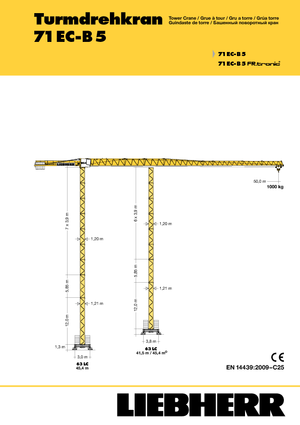 Żurawie wieżowe-WS-górnoobrotowy Liebherr 71 EC-B